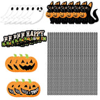 24-Pieces: Halloween Party Striped Decorative Paper Straws