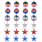 24-Pieces Set: Hanging Ornaments Ball Star Patriotic