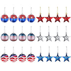 24-Pieces Set: Hanging Ornaments Ball Star Patriotic