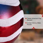 24-Pieces Set: Hanging Ornaments Ball Star Patriotic