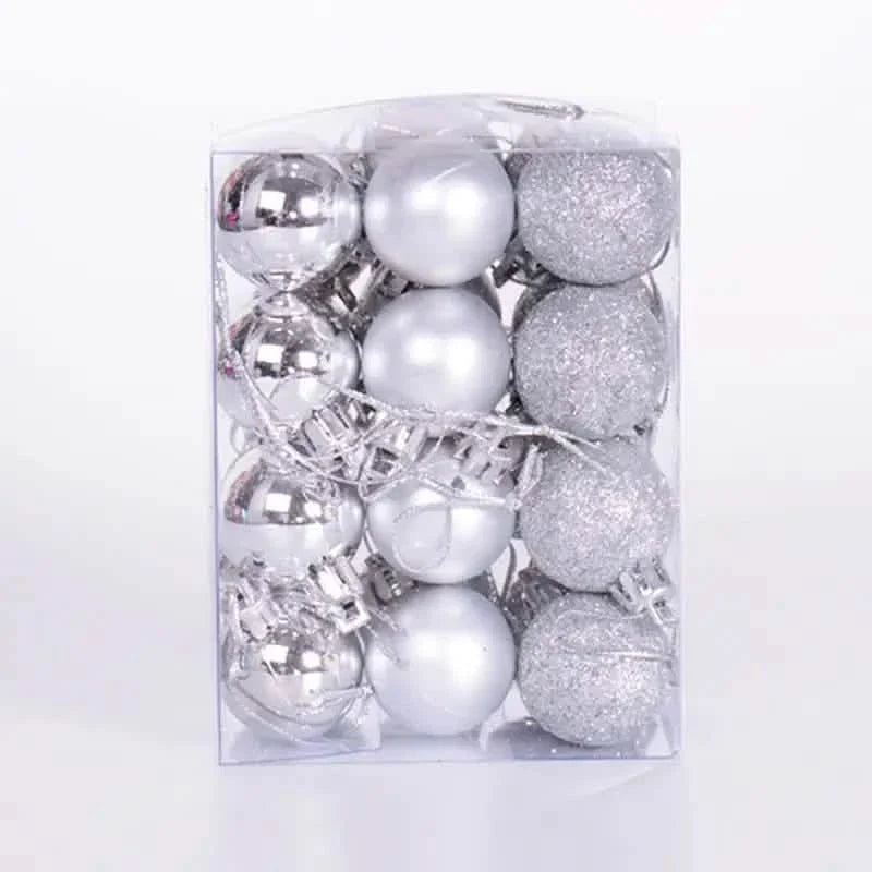 24-Pieces: Sparkling Christmas Balls