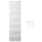 24-Pocket: Over the Door Shoes Rack Crystal Clear Organizer
