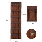 24 Pockets Over the Door Shoe Rack