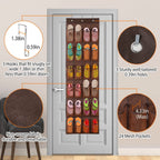 24 Pockets Over the Door Shoe Rack
