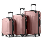 3-Piece Hard Shell Luggage Set with TSA Lock – 20/24/28 Inch 360° Spinner Wheels