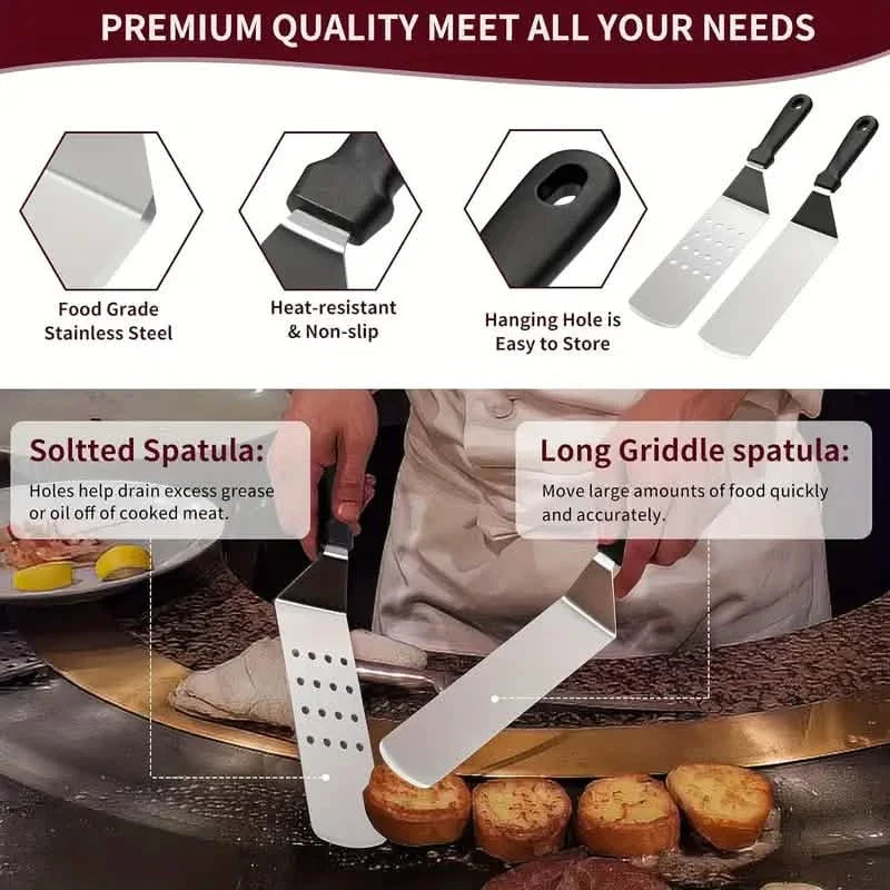 245-Piece Set: Griddle Spatula Kit with Storage Bag
