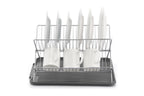 17 inch X Shaped Stainless Steel 2-Tier Dish Rack for Kitchen Counter