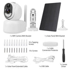 2.4G Wifi Solar Wireless 1080P Surveillance Camera with Flood Light Night Vision