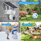 2.4G Wifi Solar Wireless 1080P Surveillance Camera with Flood Light Night Vision