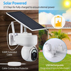2.4G Wifi Solar Wireless 1080P Surveillance Camera with Flood Light Night Vision