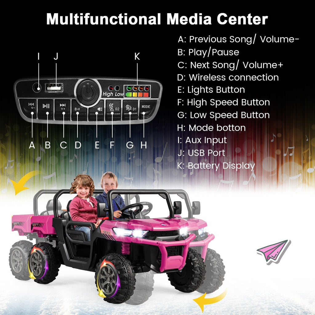 24V Ride On Kids Car with Dump Bed and Remote Control