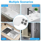 25-Pack:  3.94 x 3.94" Disposable Floor Drain Sticker Hair Catcher