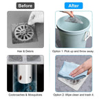 25-Pack:  3.94 x 3.94" Disposable Floor Drain Sticker Hair Catcher