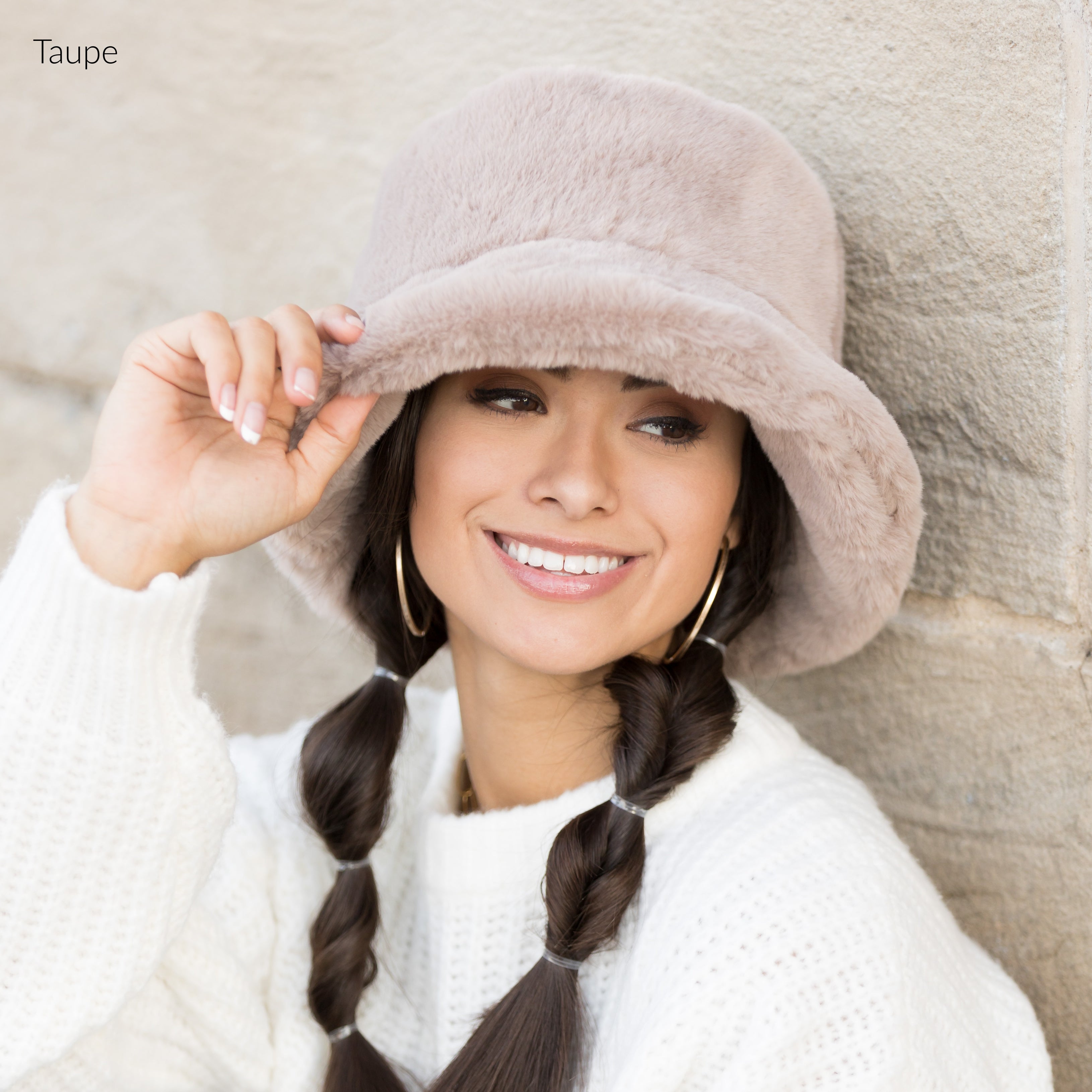 Plush Fur Bucket Hat