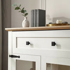 Modern Glass Door Cabinet – 3 Styles | Adjustable Shelves | Compact Storage Cupboard