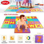 26-Piece: Kids Alphabet Play Mat For Infants Baby Toddlers