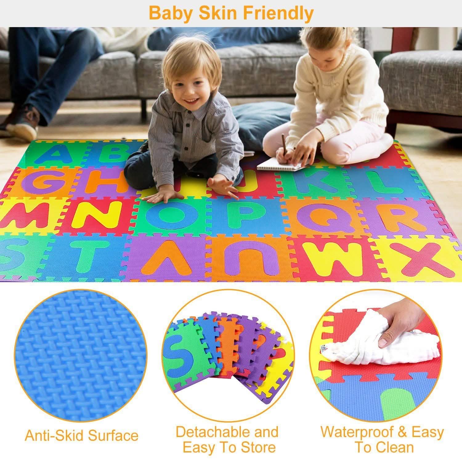 26-Piece: Kids Alphabet Play Mat For Infants Baby Toddlers