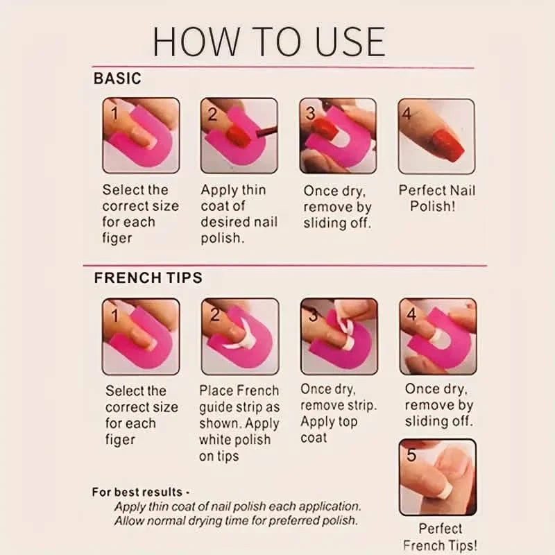 26-Pieces U Curve Shape 10 Sizes Nail Protector