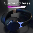 Wireless Over-Ear Headphones – Foldable, Mic, FM Radio, TF Card, USB Charging