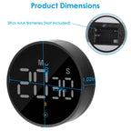 2.79" LED Digital Electronic Countdown Timer Dimmable Mutable Magnetic Clock