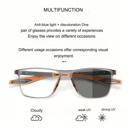 Sports smart photochromic reading glasses