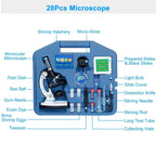 28-Pieces: Kid Microscope Set Experimental Observation Monocular