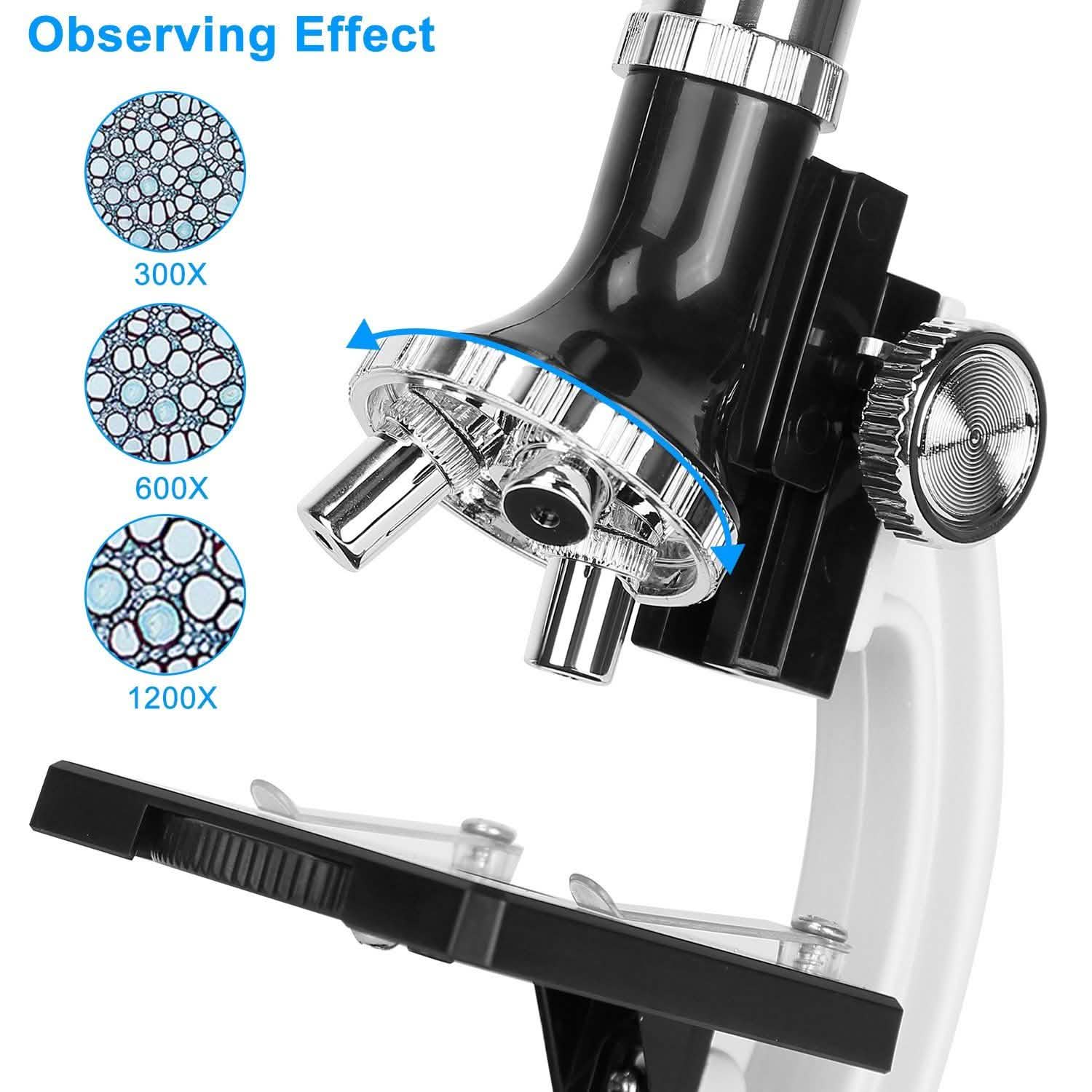 28-Pieces: Kid Microscope Set Experimental Observation Monocular