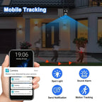 Solar WiFi Security Camera – 360° View, 10x Zoom, Night Vision & Motion Detection