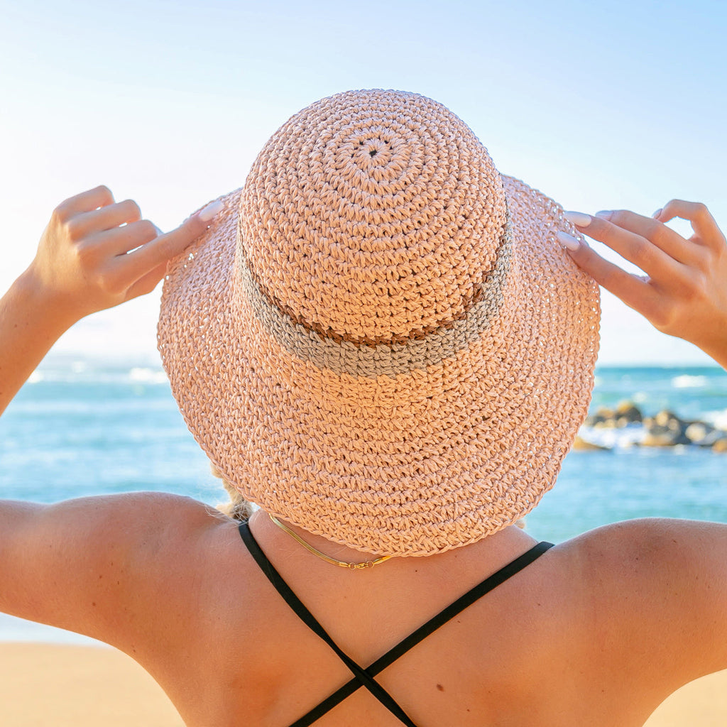 Stripe Accent Straw Hat