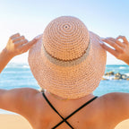 Stripe Accent Straw Hat