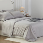 Kasentex Spring Duvet Cover Bedding Set with Duvet Cover, Pillowcase, Fitted Sheet, Hypoallergenic and Breathable, Room Decor, Graduation Gifts