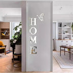 Home Entrance 3D Mirror Wall Sticker Decor
