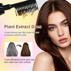 3-in-1 herbal hair coloring comb | Easy hair coloring at home with built-in brush
