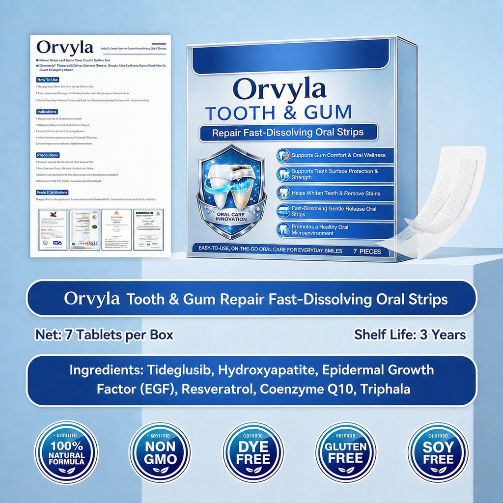 Fast-Dissolving Tooth & Gum Care Oral Strips – Daily Oral Wellness Support