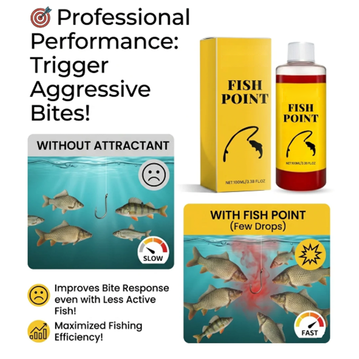 Concentrated Fish Attractant Liquid – Fast-Acting Red Worm Bait Additive for Freshwater Fishing, Enhances Scent & Improves Bite Response (100ml)