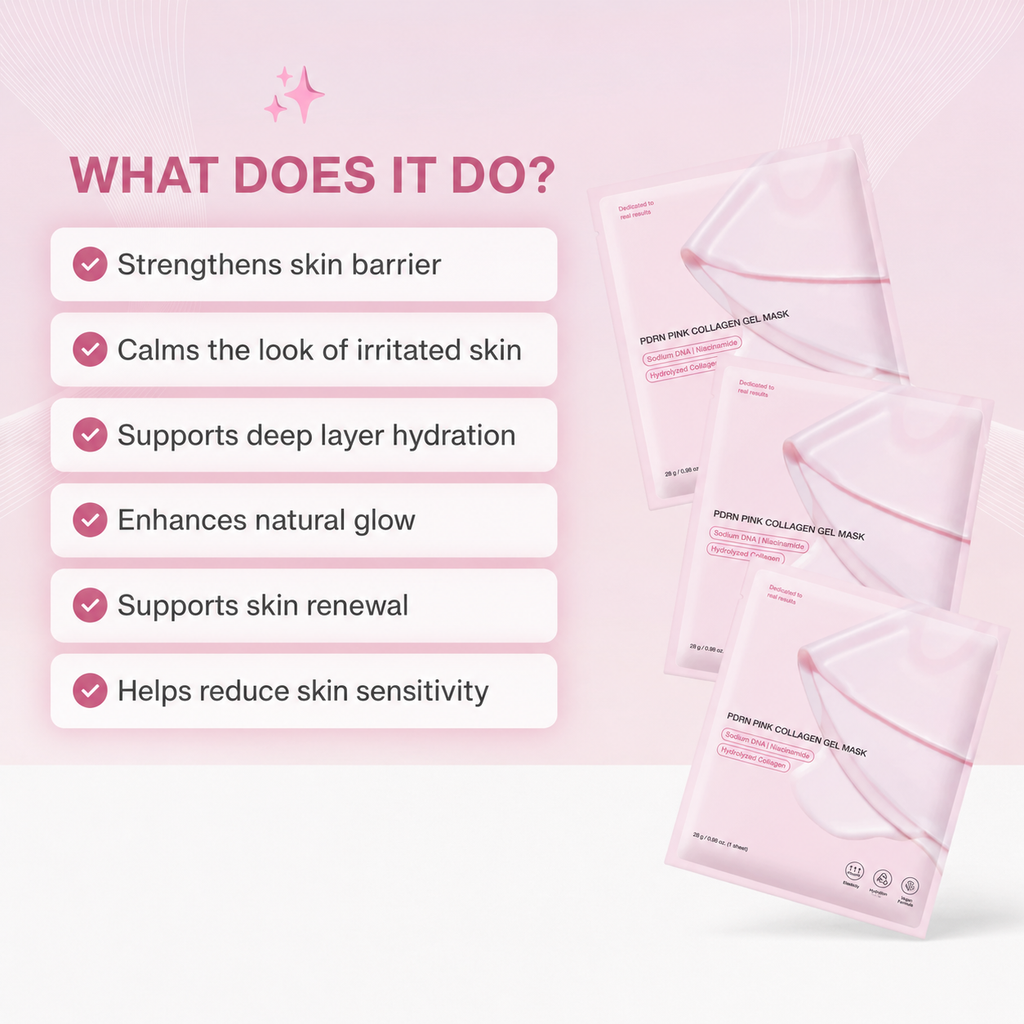 Salmon PDRN Collagen Face Mask – Hydrating Care for Smooth, Radiant-Looking Skin