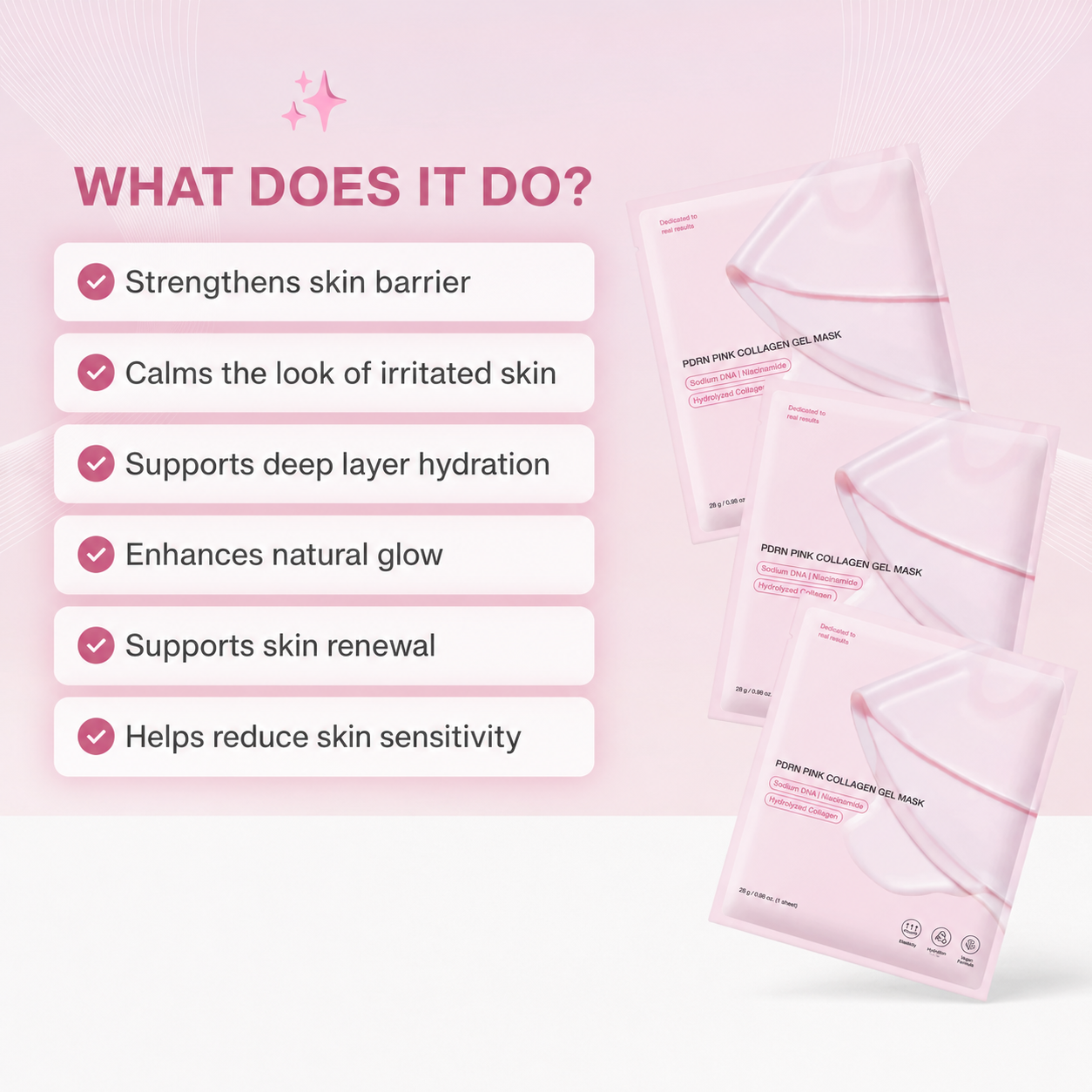 Salmon PDRN Collagen Face Mask – Hydrating Care for Smooth, Radiant-Looking Skin