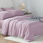 Kasentex Spring Duvet Cover Bedding Set with Duvet Cover, Pillowcase, Fitted Sheet, Hypoallergenic and Breathable, Room Decor, Graduation Gifts