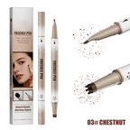 Dual-Ended Freckle Pen & Freckle Stamp - Precise 15° Curved Tip Makeup Waterproof & Smudge Proof, Long Lasting Faux Freckles Pencils