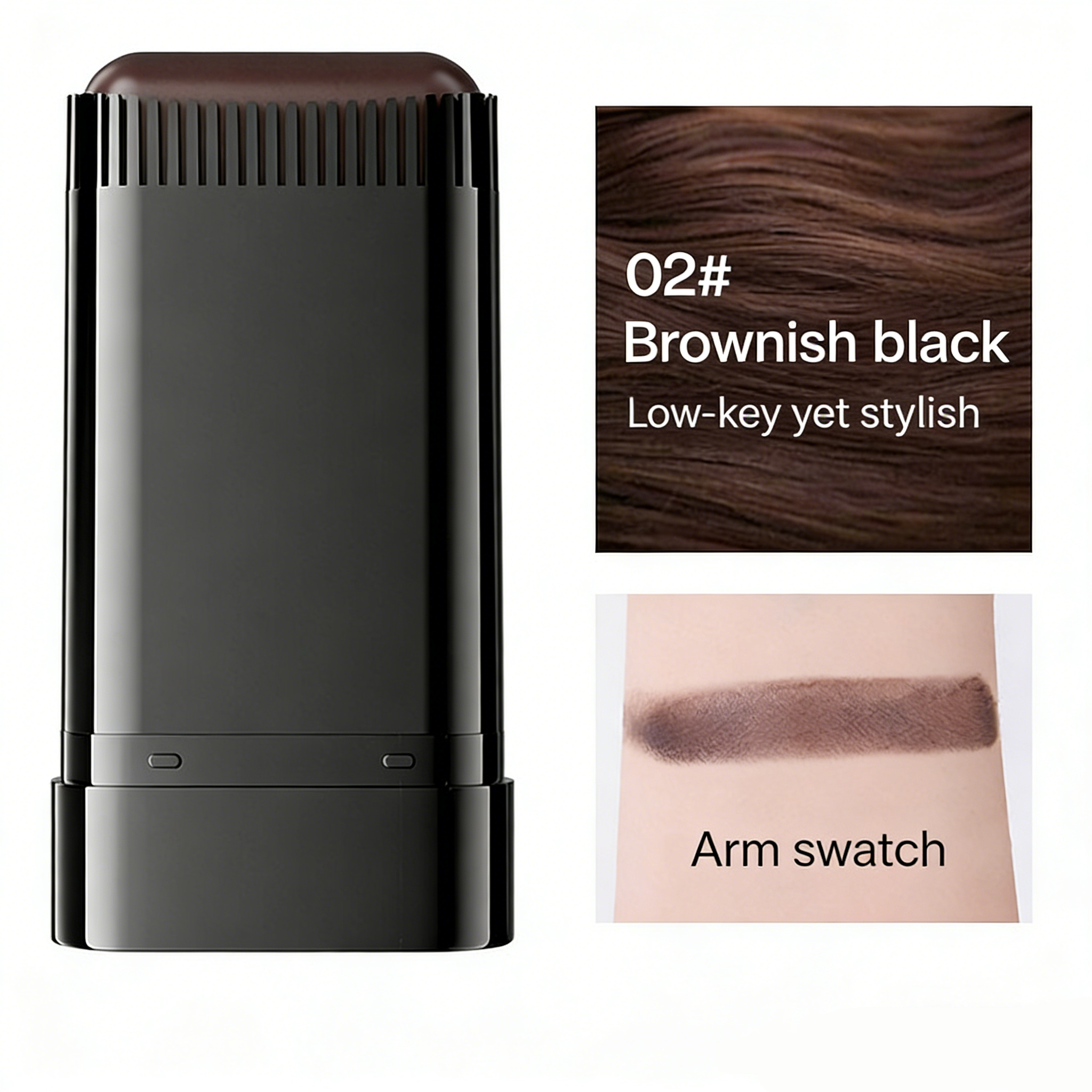 Touchup Pro Stick – Instant Grey Coverage & Natural Black Shine