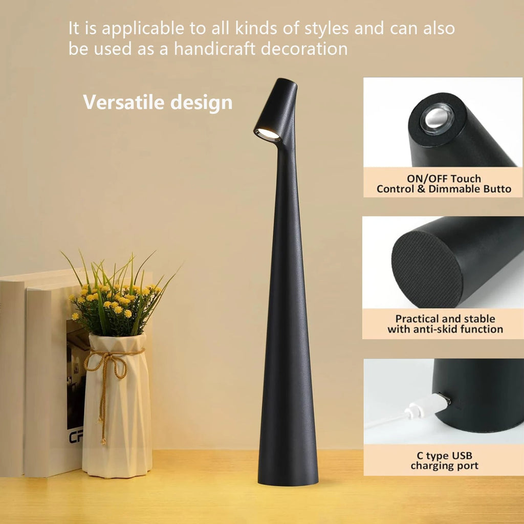 Touch Control Reading Light with Tri-Color Dimming