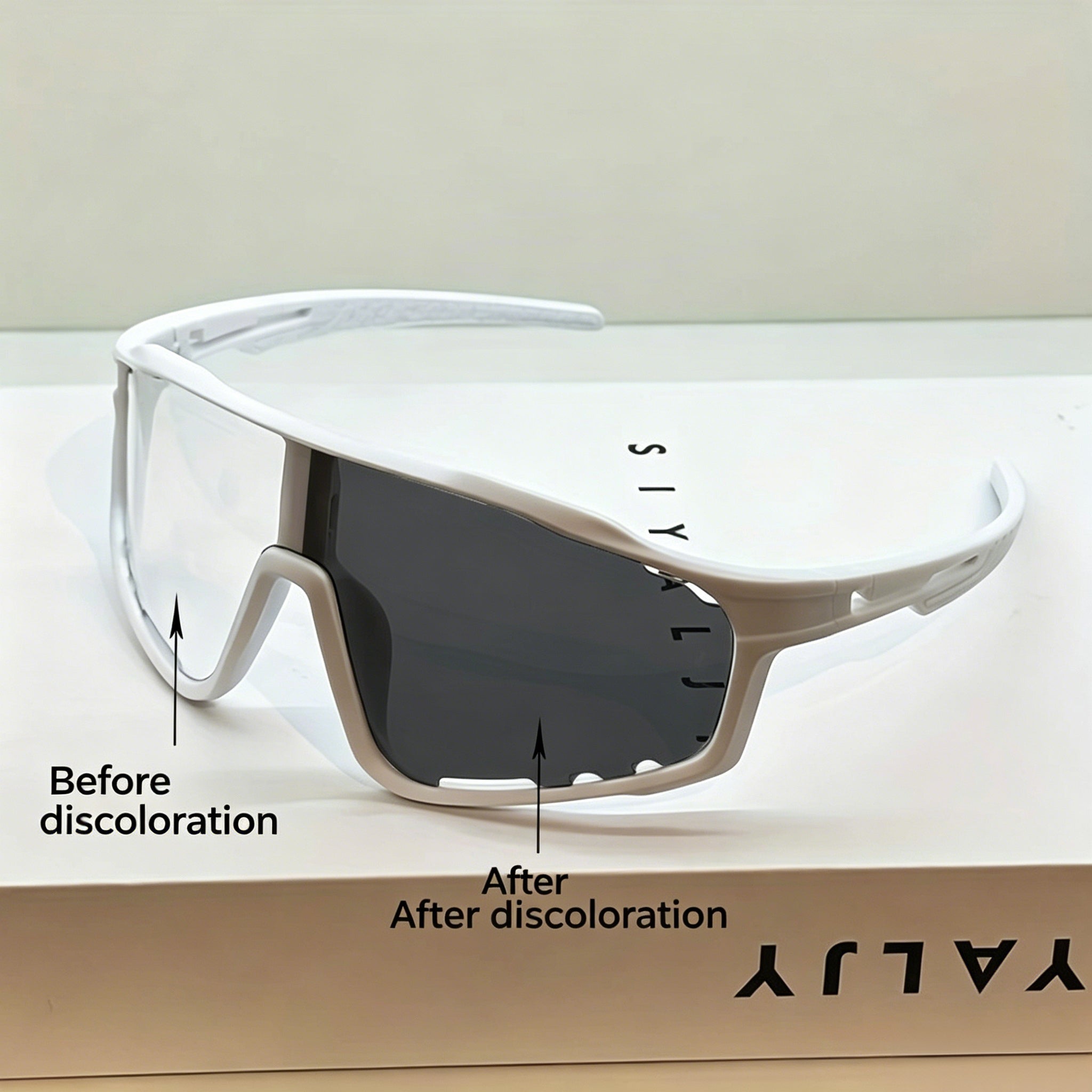 UV400 Photochromic Polarized Safety Glasses