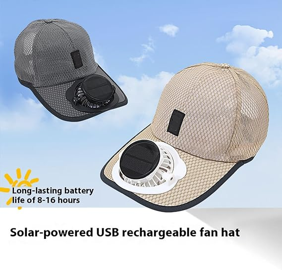 Solar Rechargeable Peak Cap