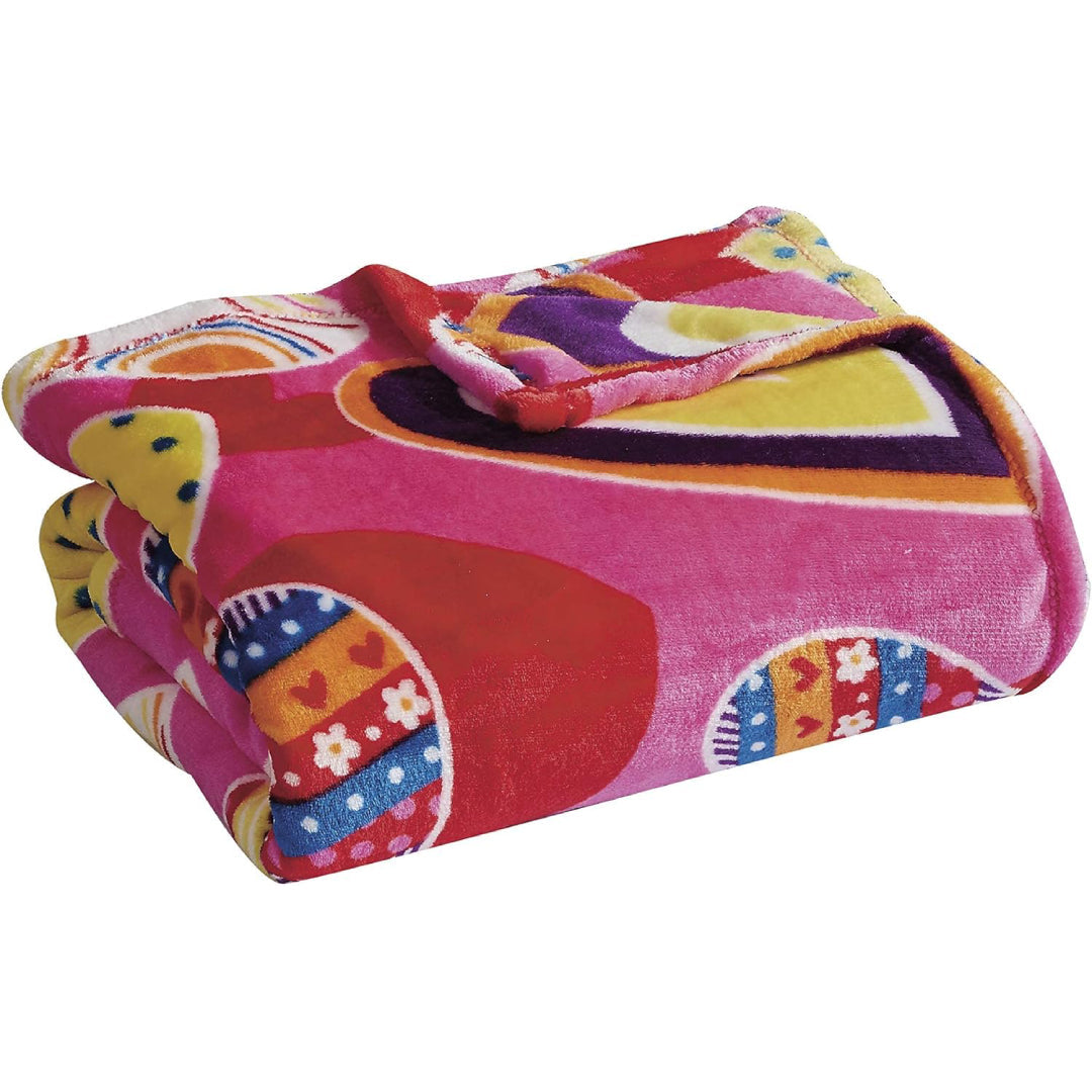 Valentine's Day Heart-Themed Throw Blanket – Ultra Plush, Soft, Cozy, and Luxurious Fleece, 50" x 60"