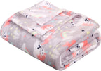 Soft Fleece Throw Blanket 50x60 – Lightweight Cozy Bed Couch Sofa Blanket for All Seasons