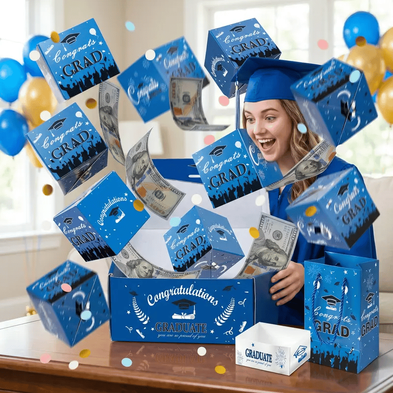 Graduation Surprise Pop‑Up Gift Box