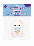 SqueezeSquad Taba Deluxe Squishy Dog with Ice Cream | Premium Silicone Fidget Toy