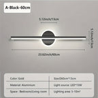 Luxe LED Mirror Wall Light | Minimalist Black & Gold Wall Lamp