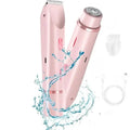 Women’s 2-in-1 Bikini & Facial USB Rechargeable Electric Razor for Wet/Dry Use