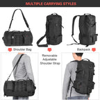 Fishing Tackle Backpack Tackle Box Organizer with Rod Holders